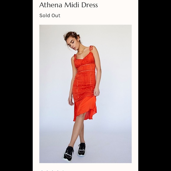 NWT Free People Athena Midi Dress Sz 4 or 12 - Picture 1 of 8